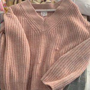 pink sweater